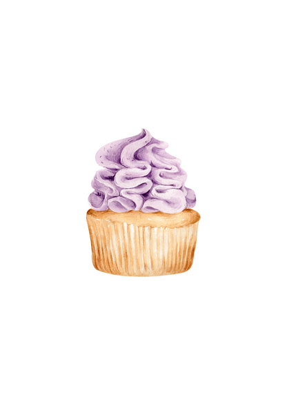 Lila cupcake